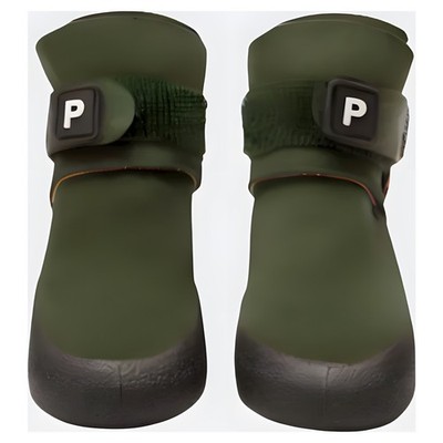PAIKKA Hundeschuhe Dog Shoes Olive für Hunde - 2 Stück Allwetter Pfotenschutz