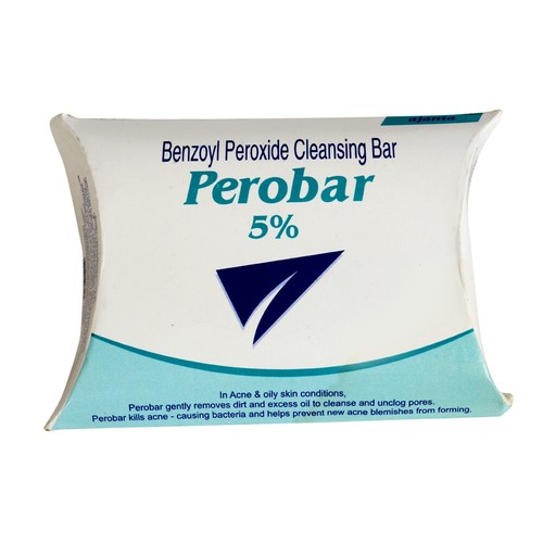Benzoyl Peroxide 5% Perobar Soap 75g Anti Acne Vulgaris Spots Pimples Blackheads