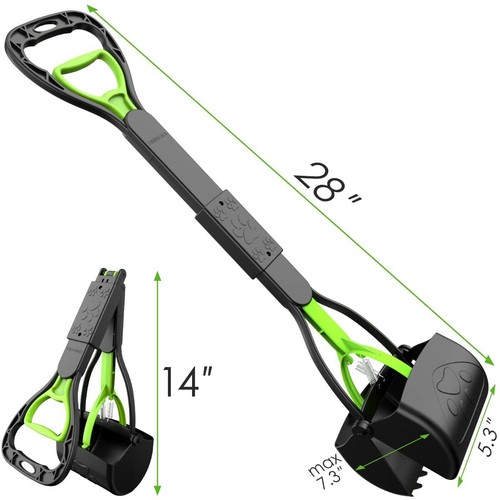 Pooper Scooper 28 Long Handle Portable Pet Poop Scooper for Large and Small Dog - Picture 7 of 7
