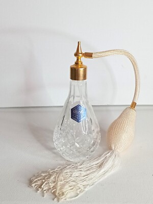 Stuart Crystal Perfume Atomiser Bottle Teardrop Design in Original
