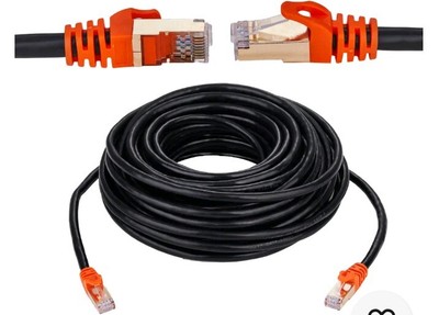 CAT7 35FT. Patch Cord Shielded OUTDOOR Direct BURIEL Ethernet Cable.  CAT 7 