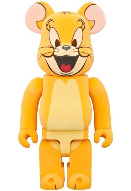 BE@RBRICK Jerry Classic Color FLOCKY Ver 100 400% TOM AND BE@RBRICK Jerry Classic Color FLOCKY Ver 100 400% TOM AND