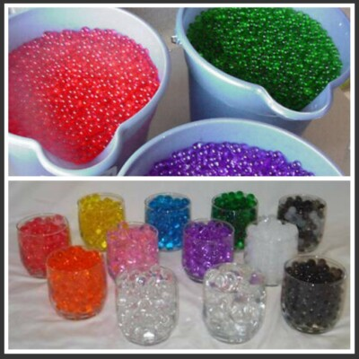 #ad DECO BEADS WATER STORING GEL CRYSTALS vase filler water beads water balls $11.97