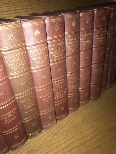 Old HARVARD CLASSICS! 1909! First Edition Complete 51 Vol Set Good Some Wear - Picture 4 of 6