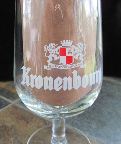 Lot of 4 European Beer Glasses Kronenbourg Gouden Carolus Amstel New Castle - Picture 6 of 7