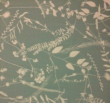 BALLARD DESIGNS BOTANICAL SPA BLUE SUNBRELLA OUTDOOR INDOOR FABRIC BY YD 54"W