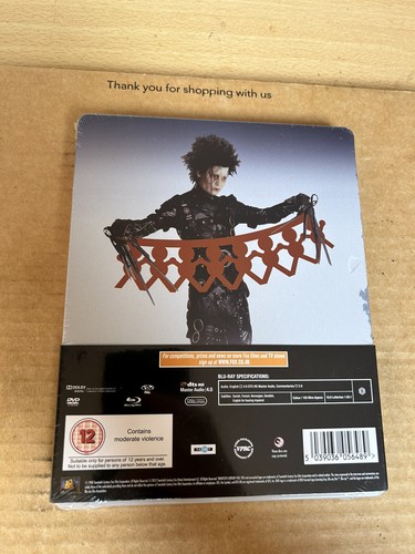 Edward Scissorhands UK Blu-ray Steelbook NEW & SEALED Johnny Depp - Picture 2 of 4