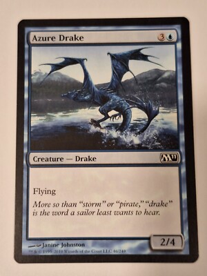 Azure Drake - Magic 2011 Core Set M11 - Magic the Gathering MTG Nice ...