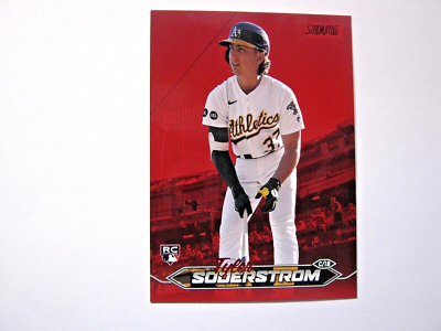 Tyler Soderstrom 2024 Topps Stadium Club Red Foil Parallel Card 