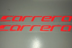 carrera bike stickers