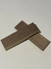 2 Piece Black Walnut Knife Handle Scales Lumber Blank Bookmatched 130x41x9mm #14