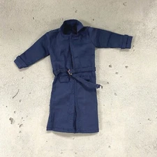 PB-LTC-NVB: 1/12 Navy Blue Wired Trench Coat for 6" action figure (No Figure)