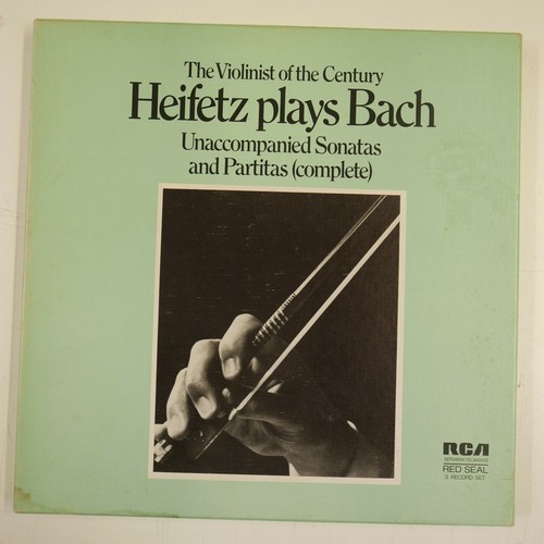 HEIFETZ PLAYS BACH unaccompanied sonatas & partitas , vinyl 3x lp record box set - 第 1/3 張圖片