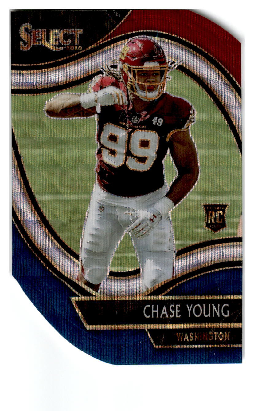 2020 Panini Select #364 Chase Young Tri-Color Prizm Die Cut