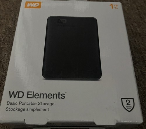 WD Elements Portable, 1TB External Hard Drive - HDD USB 3.2, PC-Mac PS5 - Photo 3/3
