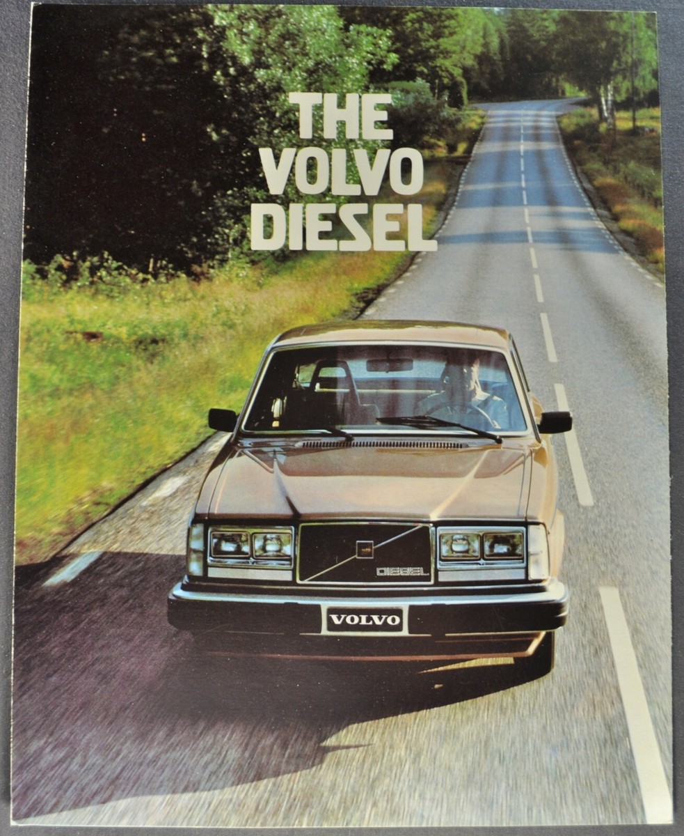 1980 Volvo Diesel Sales Brochure Folder Sedan Wagon Excellent