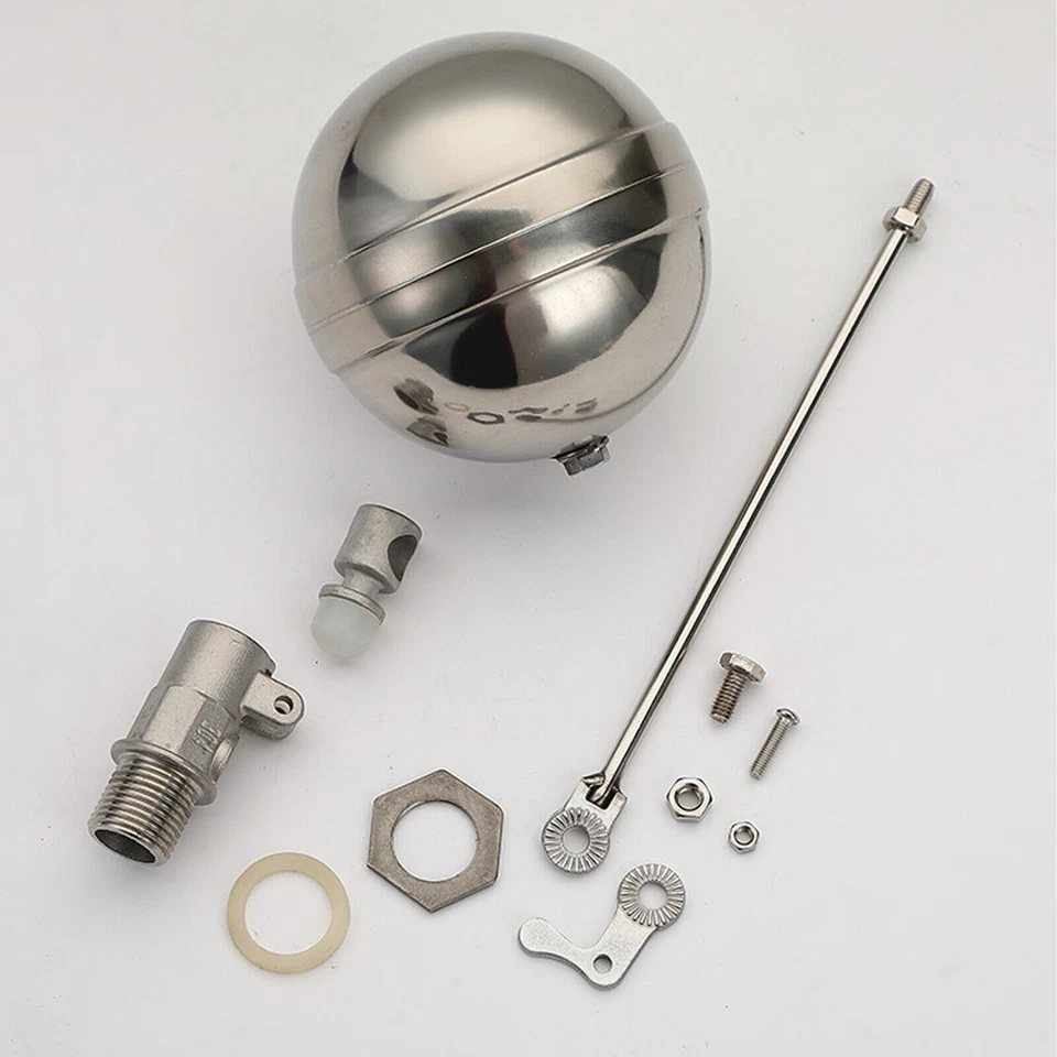 DN15 1/2" Stainless Steel Floating Ball Valve Adjustable Water Level - Image 2 of 4