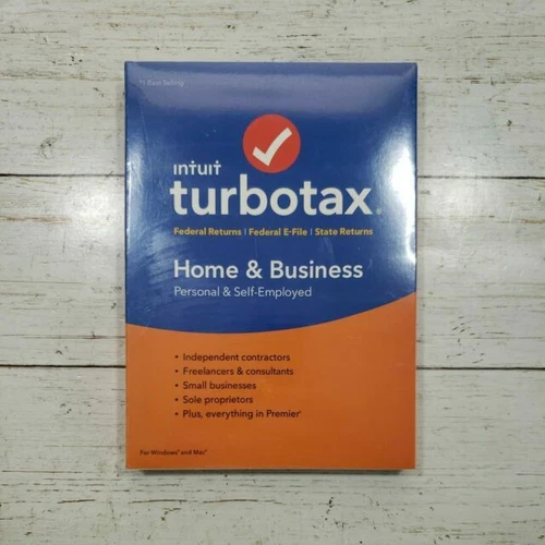 Intuit TurboTax Home & Business 2018 Windows & Mac Personal & Self Employed NEW