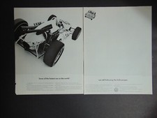 1968 Fast race cars are still Following VOLKSWAGEN vintage print ad