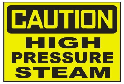 #ad Caution High Pressure Steam Sticker Safety Decal Sign D720 $2.85