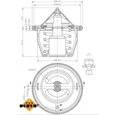 Thermostat, Coolant EASY FIT NRF 725012 for Subaru