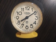 Uhr Sowjetische Mechanischer Wecker SLAVA UdSSR RARE Vintage