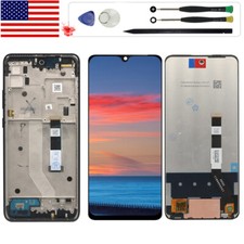 For Motorola Moto One 5G UW ACE XT2113 LCD Display Touch Screen Digitizer  Frame