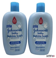 2 Johnson's Baby Bubble Bath Improved Formula Tear Free Gentle Daily Cleanser