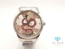 Gucci YA1264076 G Timeless Quartz Men Watch Silver Dial Round Analog From Japan