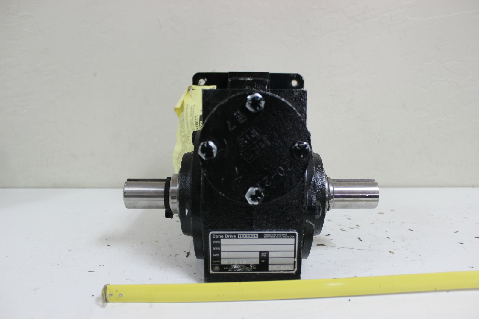 ConeDrive Textron MHOD20S Gear Reducer 15:1 New