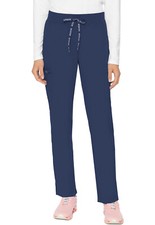 Med Couture Scrubs Women's Jersey Waist Yoga Pant MC7725 NAVY Navy Free Ship