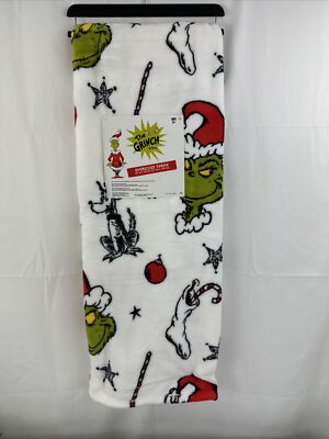 Dr. Seuss How The Grinch Stole Christmas Oversized Throw Blanket 50x70'' with Max