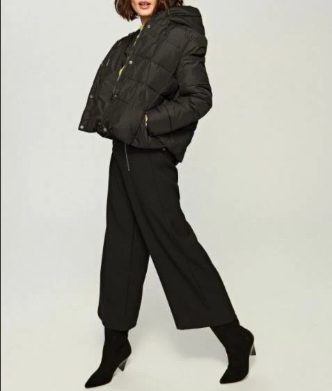 Short sale quilted jacket