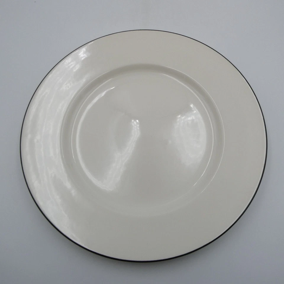 Crate and Barrel Classique Black Line 12" Chop Plate Made in Great Britain - Image 4 of 4