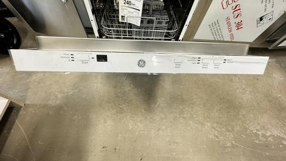 Lavavajillas GE GPT225SGLWW 24" Blanco Consola Completa NUEVO EN CAJA Foto 2 de 3