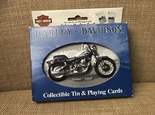 Harley Davidson Collectable Tin & Playing Cards Springer Softail - 2001 - 2 deck