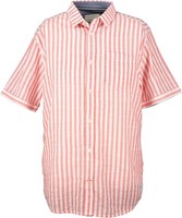 Neu! Tom Tailor Herren Hemd Kurzarm Gr. L Rot Weiß Gestreift