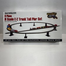 Bachmann 44872 EZ-Track 8-Piece Tall Pier Set N Scale, Factory Sealed