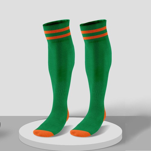Herren Damen Sport atmungsaktiv Schlauch lange hohe Socken Knie warm Freizeit Footy Fußball - Bild 17 von 23