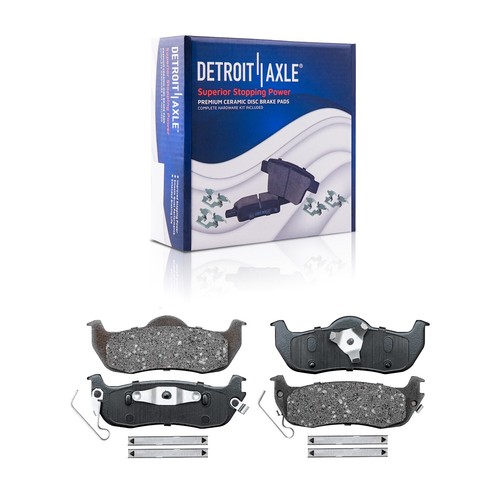 Rotores delanteros traseros perforados + pastillas de freno para Nissan Armada Titan Infiniti QX56 - Imagen 8 de 10