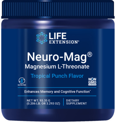 Life Extension Neuro-Mag Pulver Magnesium L-Threonat (Tropical) 93,35g Neuromag