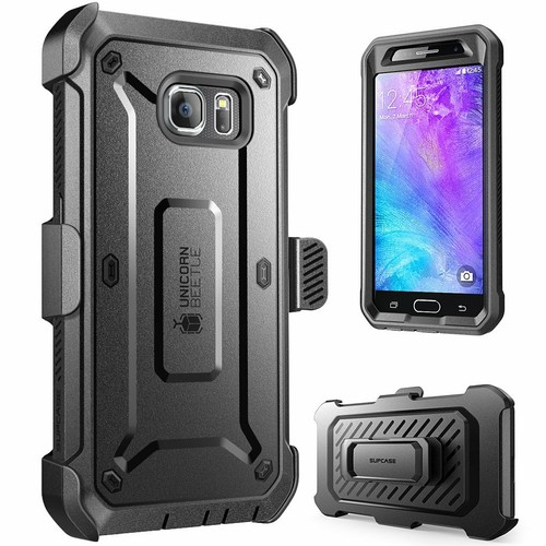 SUPCASE For Samsung Galaxy S6, Multi-Layer Holster Case Cover with Screen BLACK - Picture 2 of 7