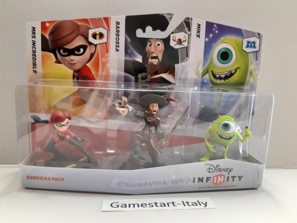PLAY SET SIDEKICKS PACK: MRS INCREDIBLE BARBAROSSA MIKE  - DISNEY INFINITY - NEW