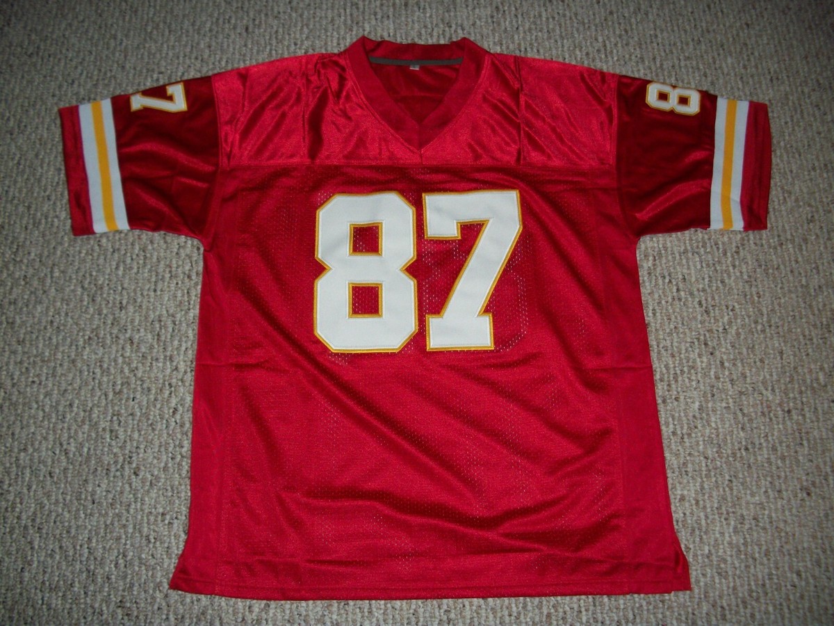 ☆FANCY CLUB☆NUMBERING FOOTBALL JERSEY TRAVIS KELCE Unsigned Custom Kansas City Sewn Football