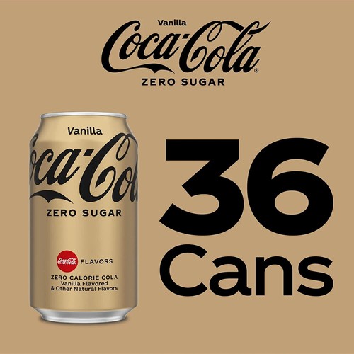 Coke Zero Vanilla Fridge Pack Bundle, 12 fl oz, 36 Pack - Picture 3 of 6