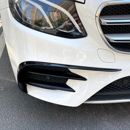 6Pcs Front Bumper Lip Splitter Spoiler For Mercedes Benz E-Class W213 2016-2020 - Picture 2 of 6