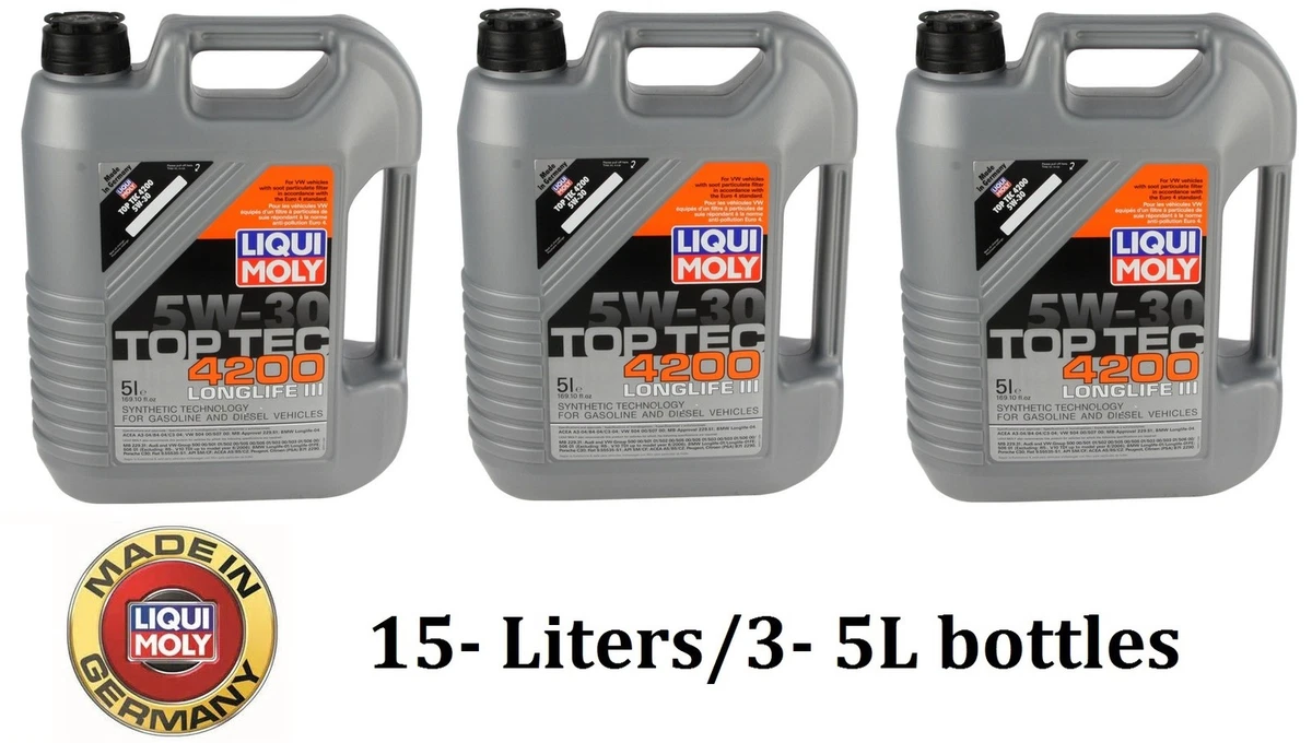 Liqui-Moly - 2011 - Top Tec 4200 Long Life Synthetic Engine Oil (5w-30) - 5  Liter