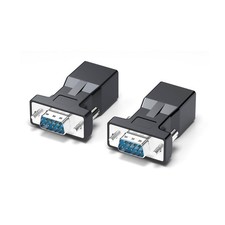 DB9 to RJ45 Extender: RS232 Serial 9-Pin Male to RJ45 Female Adapter/Converter