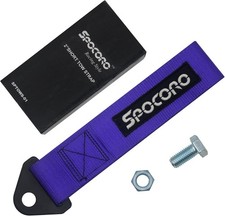 Heavy Duty Racing Tow Strap JDM Nylon Tow Strap for Track, Off-Road, Purple