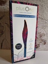 PlusOne Discreet Vibrating Feather Soft Touch Tickler 5 Vibration Settings NEW